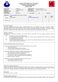 Dowload File - Industrial Engineering Department EMU-DAU