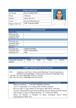 Hayriye ŞEREFOĞLU​ Teknisyen