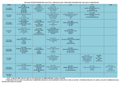 2014-2015 Eğitim-&Ouml;ğretim Yılı G&uuml;z Yarıyılı Ara Sınav Programı