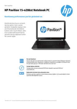 HP Pavilion 15-n286st Notebook PC