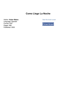 Como Llego La Noche book