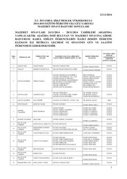 21/11/2014 tc istanbul şişli meslek y&uuml;ksekokulu 2014