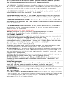 Phone :1-TELEFON NUMARALARI GİRİŞ,2