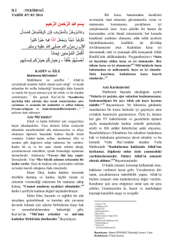 07/03/2014 mart ayı hutbeleri