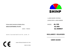 al-500 al-560rgy kullanıcı kılavuzu user guıde