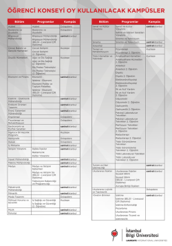 öğrenci konseyi oy kullanılacak kampüsler