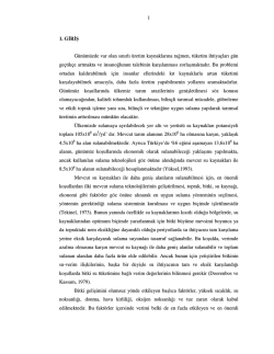 1 1. G R Ş G&uuml;n&uuml;m&uuml;zde var olan sınırlı &uuml;retim kaynaklarına rağmen