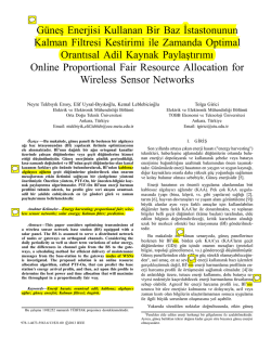 G&uuml;nes Enerjisi Kullanan Bir Baz˙Istastonunun