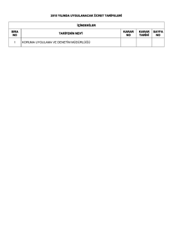 koruma uygulama ve denetim m&uuml;d&uuml;rl&uuml;ğ&uuml;