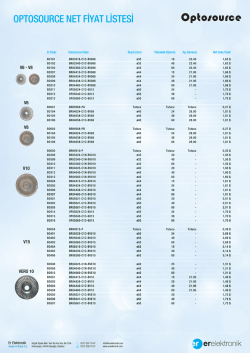 OPTOSOURCE NET FİYAT LİSTESİ