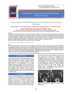 Journal Of Turgut Ozal Medical Center