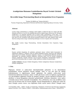 Reversible Image Watermarking Based On Interpolation Error