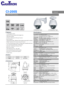 CAMTRON CI-200S 2MP IP SPEED DOME KAMERA