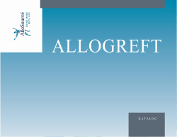 Allogreft Katalog