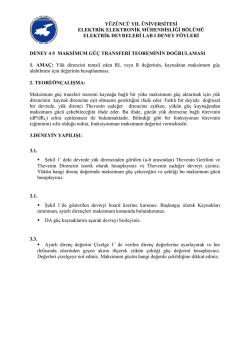 experıment 1 - Y&uuml;z&uuml;nc&uuml; Yıl &Uuml;niversitesi