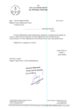 fa, KULA KAYMAKAMLIĞI - Kula İlçe Milli Eğitim Müdürlüğü