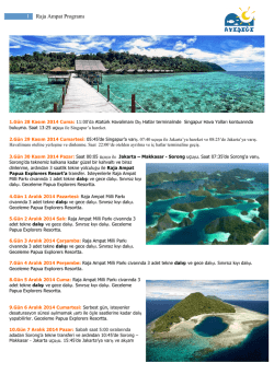 1 Raja Ampat Programı