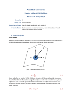 Pamukkale &Uuml;niversitesi Makine M&uuml;hendisliği