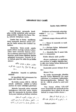 AKSARAY ULU CAMİt Nr..
