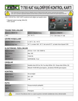 t1765 kat kaloriferi kontrol kartı
