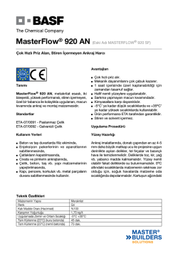MasterFlow&reg; 920 AN (Eski Adı MASTERFLOW&reg; 920 SF