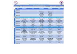 Ders Programı - Edebiyat Fak&uuml;ltesi