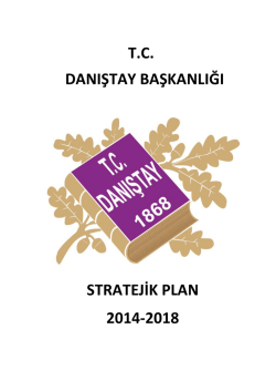 tc danıştay başkanlığı stratejik plan 2014-2018