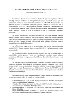 Ek-1 SÇK Toplantı Tutanağı