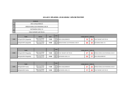 2014-2015 B&Ouml;LGESEL LİG B2 GRUBU 1.B&Ouml;L&Uuml;M FİKST&Uuml;R&Uuml;