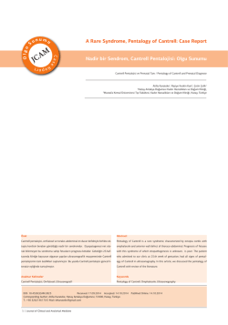 A Rare Syndrome, Pentalogy of Cantrell