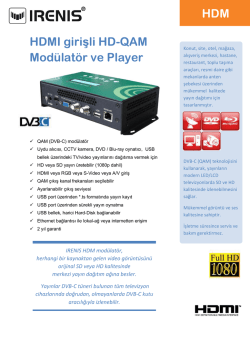 HDMI girişli HD-QAM Mod&uuml;lat&ouml;r ve Player HDM