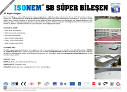sb s&uuml;per bileşen ısonem