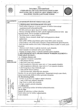 T.c. e İSTANBUL &Uuml;NİVERSİTESİ cERRAııPAşA TIP FA&Uuml;LTESİ