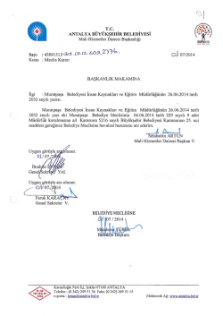 G&uuml;ndemin 91.Maddesi - Antalya Belediyesi