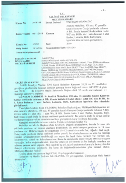 Ataturk Mahallesi, 358 ada, 45 parselde kayith