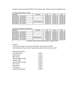 Oda Fiyatları İ&ccedil;in Tıklayınız