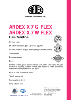 Teknik F&ouml;y - ARDEX T&uuml;rkiye