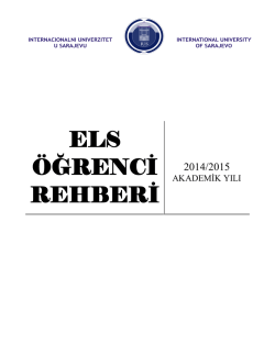 ELS &Ouml;ĞRENCİ REHBERİ