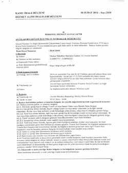 KAMU IHALE BULTENI 06 $UBAT 2014