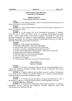 04.09.2014 SENATO 2014 /7-IV BİTLİS EREN &Uuml;NİVERSİTESİ