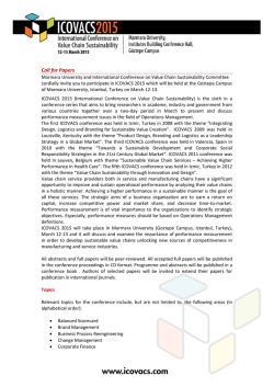 Call for Papers