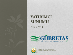 Nisan 2014İndir - G&uuml;bre Fabrikaları T.A.Ş.