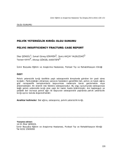 pelvik yetersizlik kırığı - Bozyaka Eğitim ve Araştırma Hastanesi