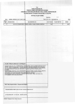 ANKARIA iLi HASTANELER! BIRLIGI 2 NOLU GENEL sEKRETERLiĞi