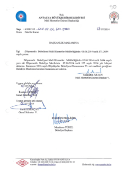 G&uuml;ndemin 90.Maddesi - Antalya Belediyesi