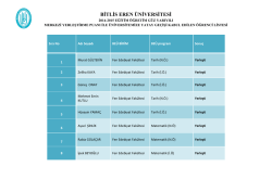 BİTLİS EREN &Uuml;NİVERSİTESİ