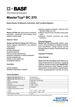 MasterTop&reg; BC 370