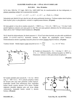 1 final soruları ve cevap anahtarı