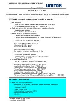 unıtor hıgh expansıon foam concentrate 2 pct