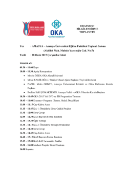 Erasmus Toplantı G&uuml;ndemi i&ccedil;in tıklayınız